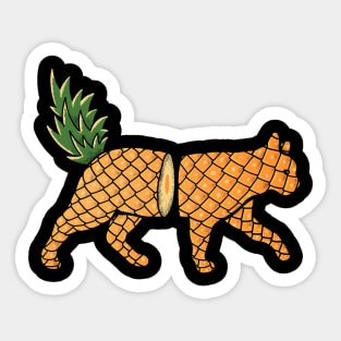 Fruit Cat: Pineapple Sticker